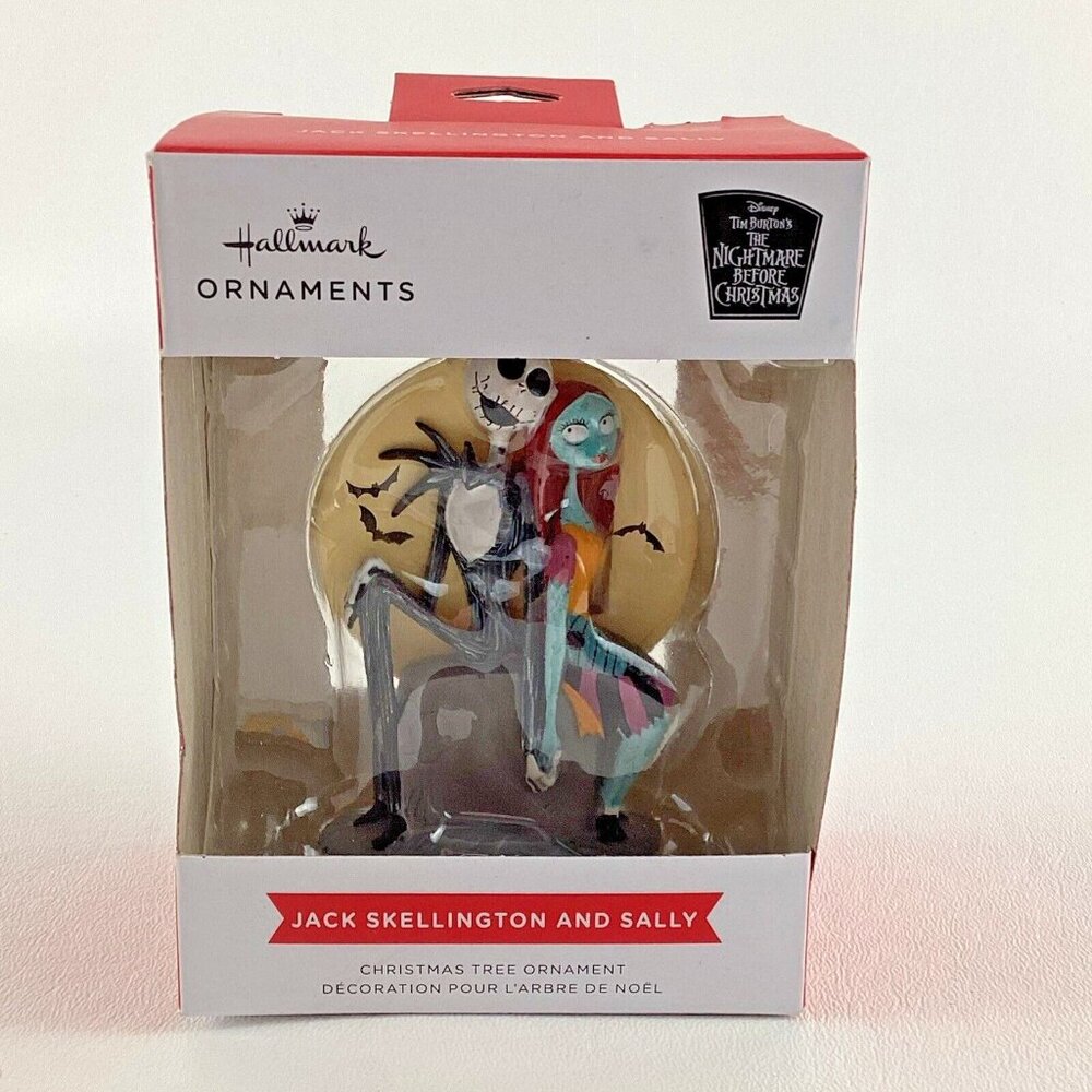 Hallmark Tree Ornament Nightmare Before Christmas Jack Skellington Sally New